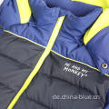 Kontrastfarbe Block warme Winterjacke Jacke